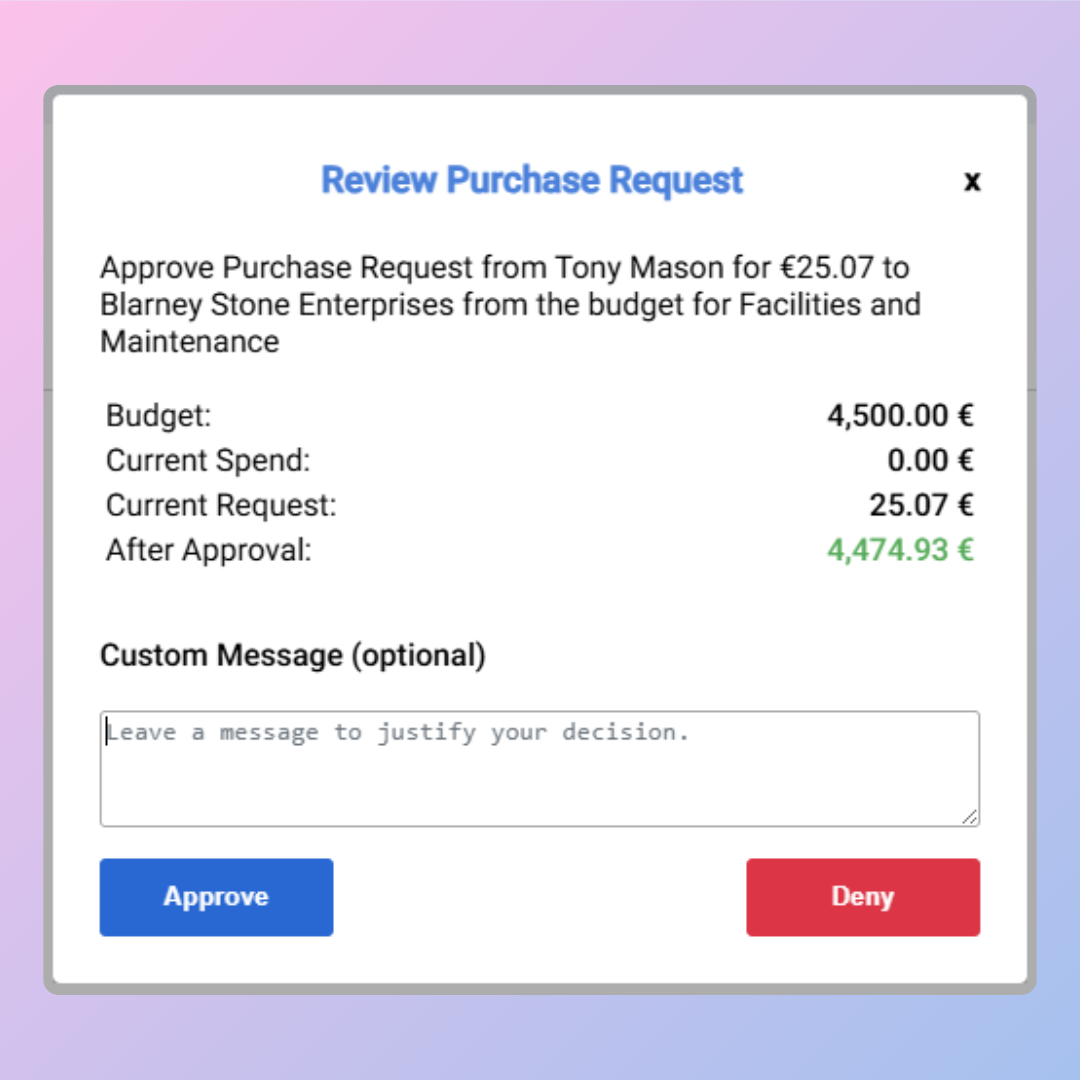 PurchaseDot Review Dialog